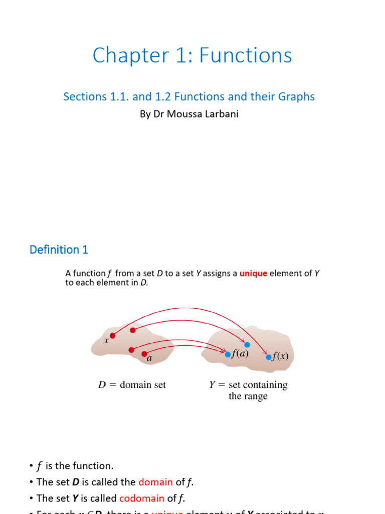 Functions and Their Graphs Overview | PDF | Function (Mathematics ...