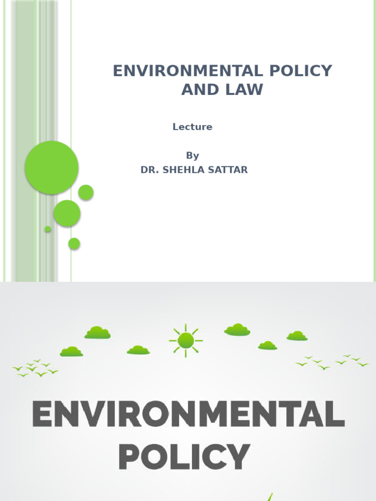 Environmental Policy and Law-1 | PDF | Kyoto Protocol | Environmental ...