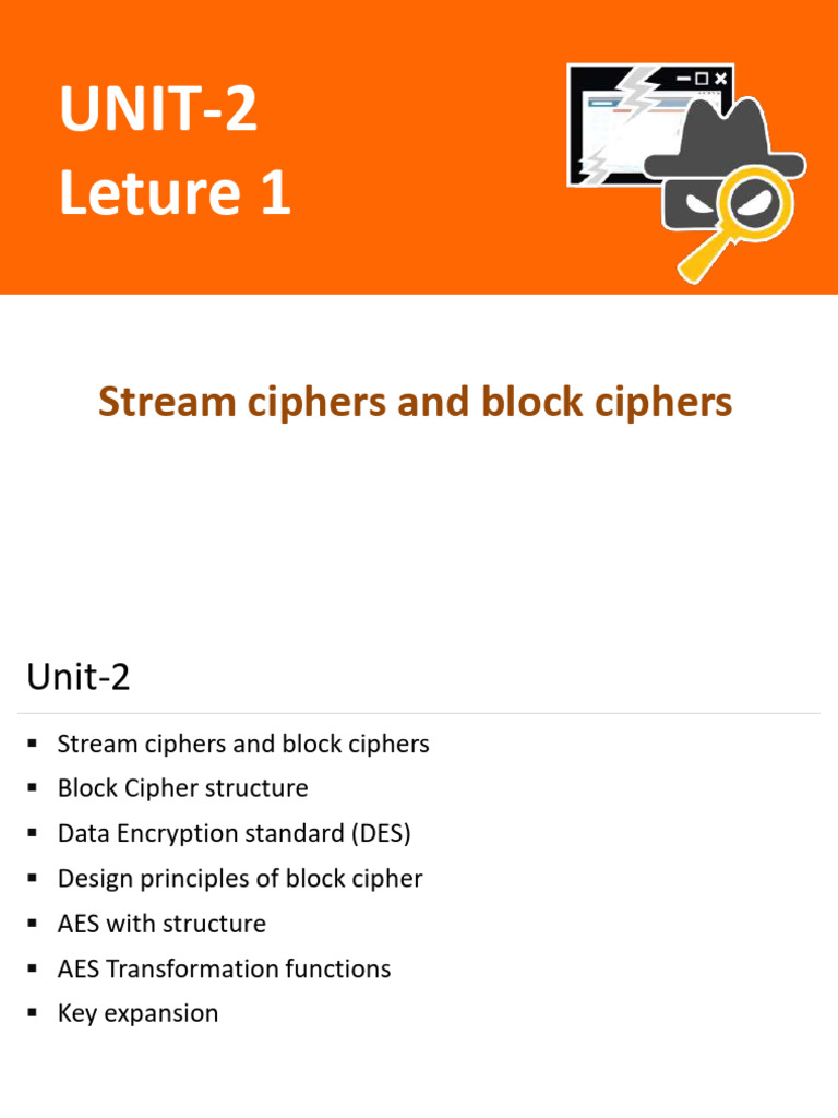 Stream and Block Ciphers Overview | PDF | Encryption | Cryptanalysis