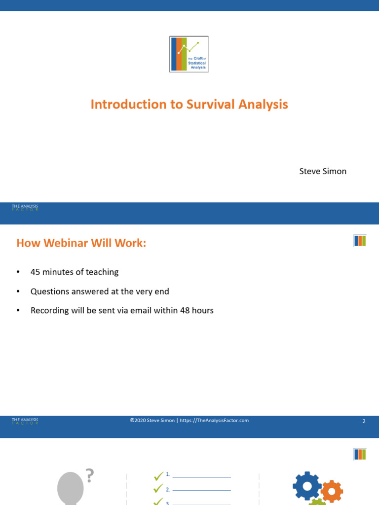 Introduction to Survival Analysis Webinar | PDF | Statistical Analysis ...