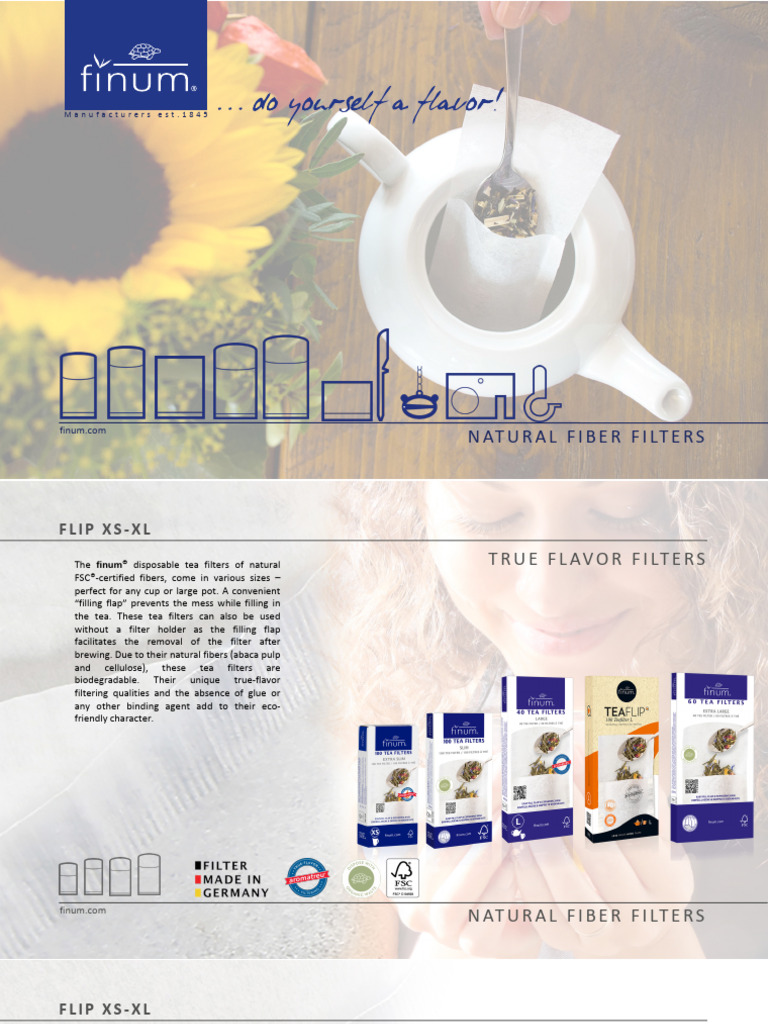 Eco-Friendly Natural Fiber Tea Filters | PDF