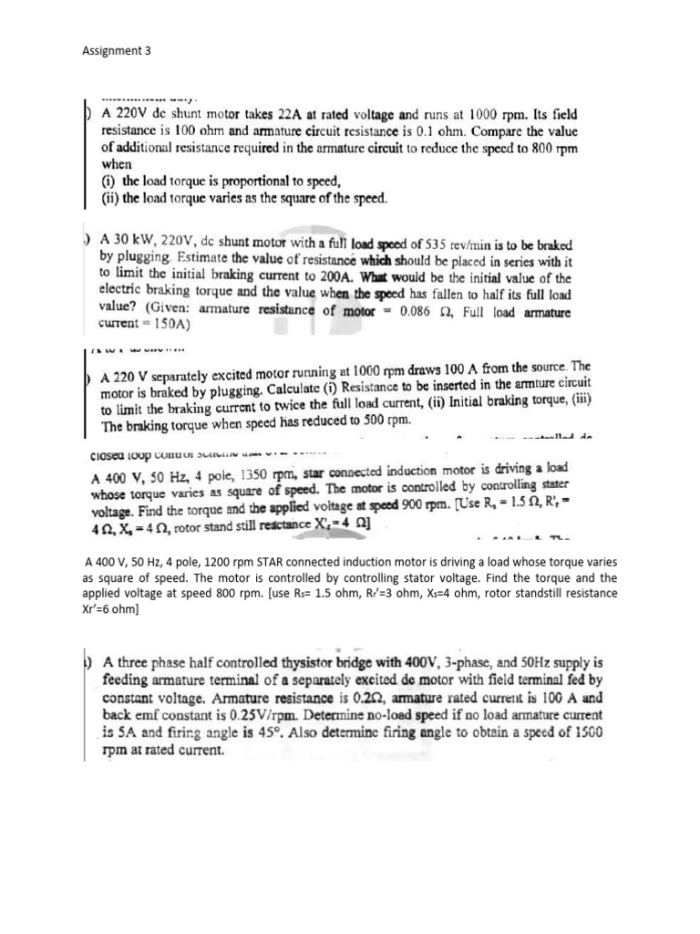 Induction Motor Torque Calculations | PDF