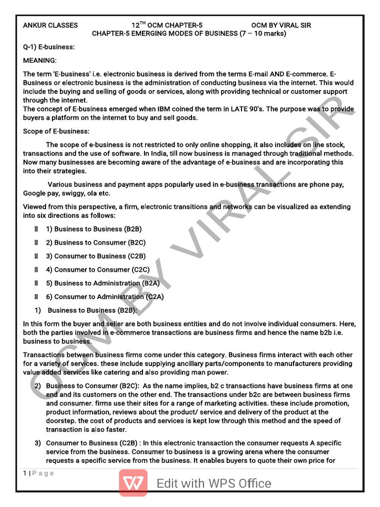 Acc 12TH Ocm Chapter-5-1 | PDF | Business Process Outsourcing | Payments