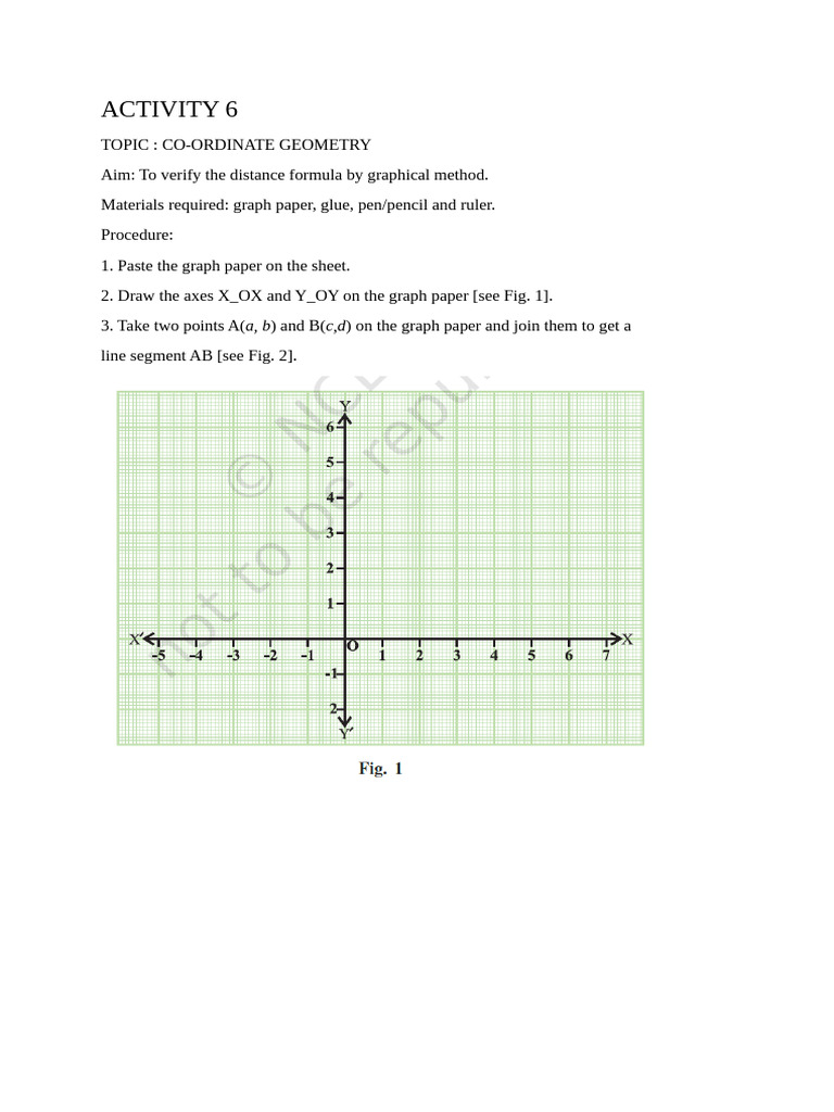 Verify Distance Formula Graphically | PDF