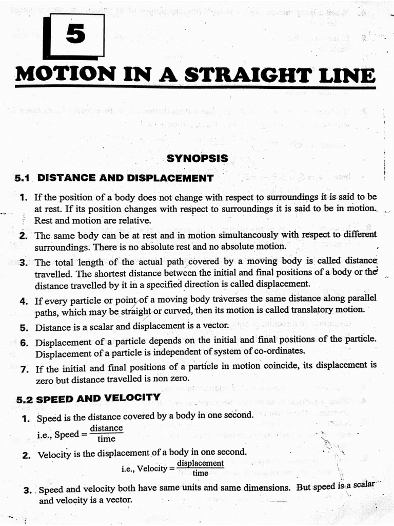 Linear Motion | PDF