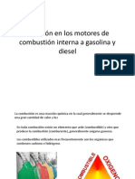 Reaccion Motor A Gasolina y Motor Diesel