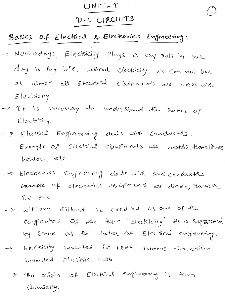 Bee Unit - 1 Full Notes | PDF