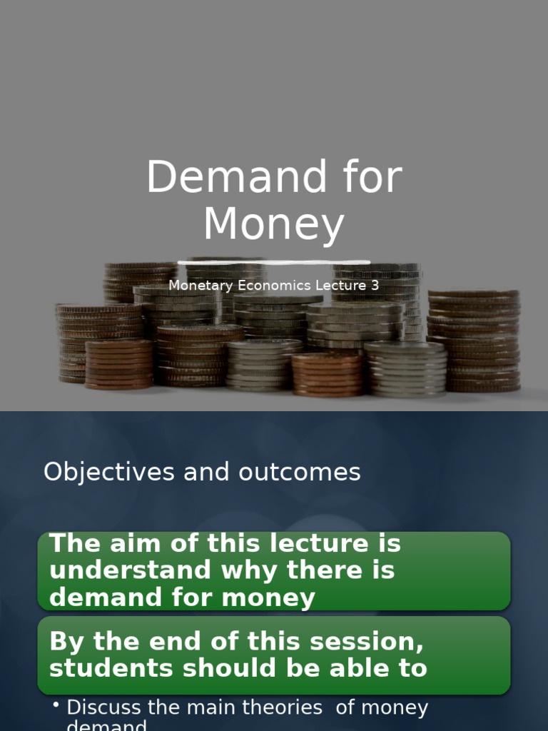 Understanding Money Demand Theories | PDF | Demand For Money | Quantity ...