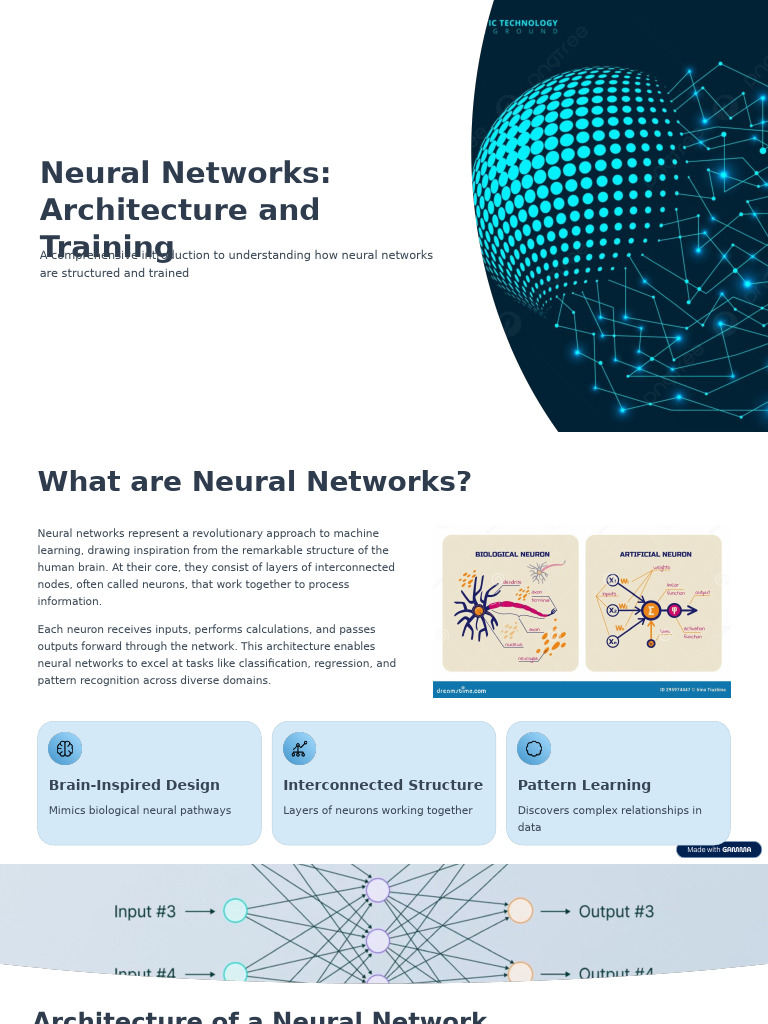 Neural Networks Architecture and Training | PDF | Computational Science ...