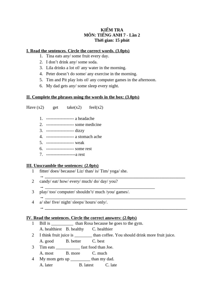 Test 15ph U2 Healthy | PDF