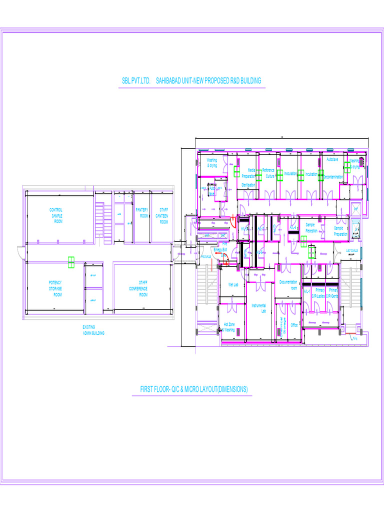 First Floor R&D Lab Layout Dimensions | PDF