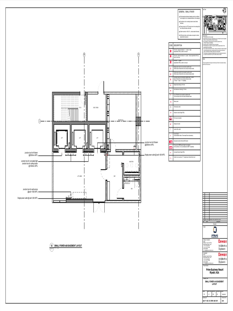 Small Power Layout for Basement Design | PDF