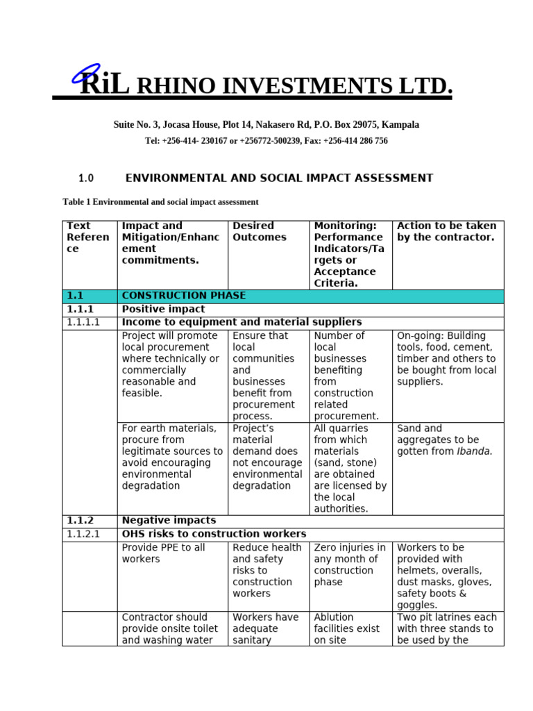 Environmental Impact Assessment Guide | PDF | Waste | Environmental ...