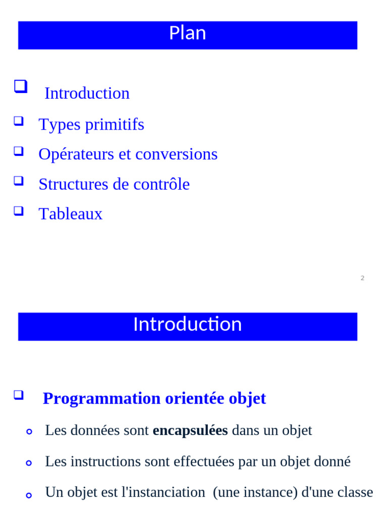 Introduction à la programmation Java | PDF | Java (Langage de ...