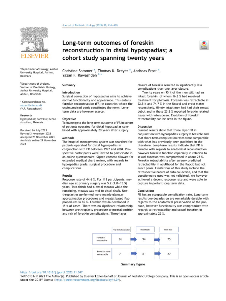 Long Term of Foreskin Reconstruction in D PDF Penis