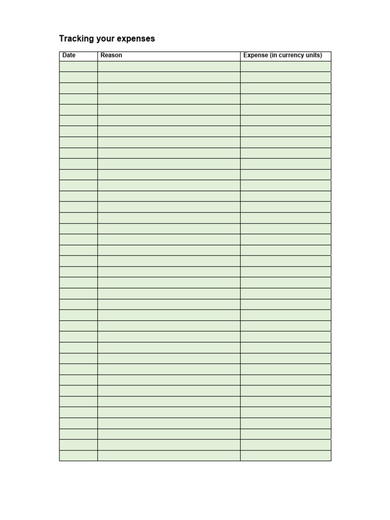 Expense Tracking Template | PDF