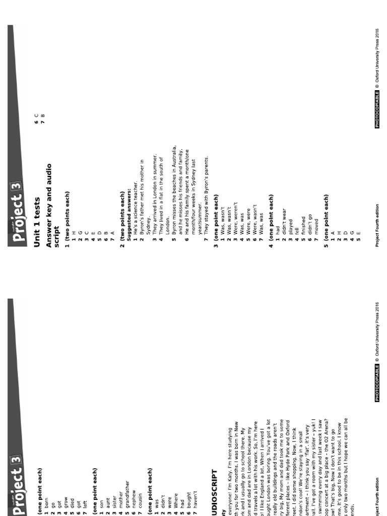 Project 3 Unit 1 Answer | PDF