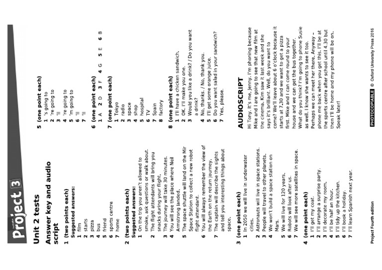 Project 3 Unit 2 Answer | PDF