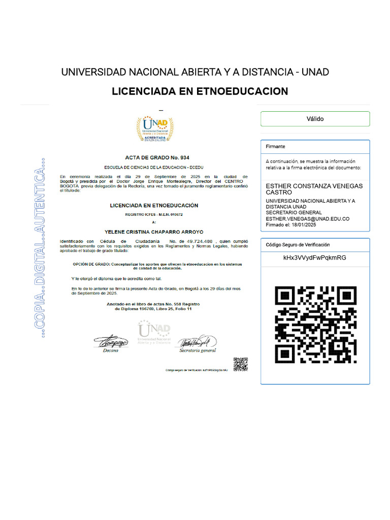 Firma Electrónica UNAD 2025 | PDF