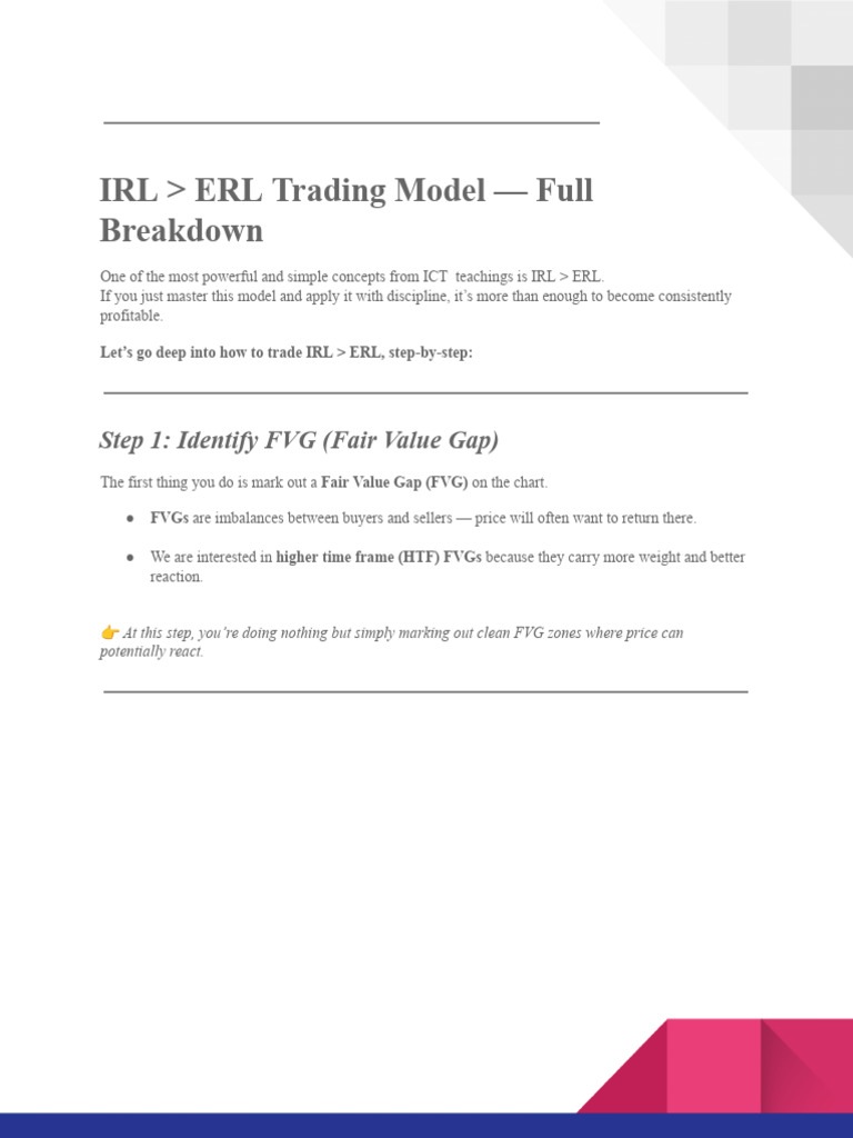 Mastering IRL > ERL Trading Model | PDF | Market Liquidity | Prices