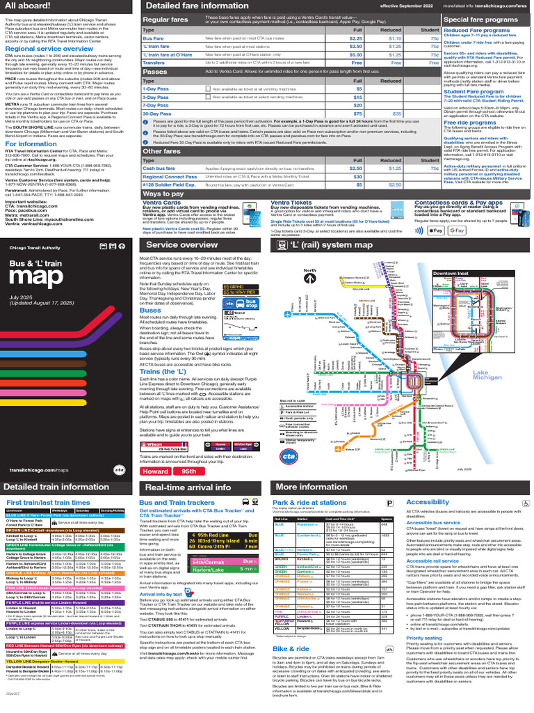 Chicago Transit Authority Fare Details | PDF | Public Transport | Transport