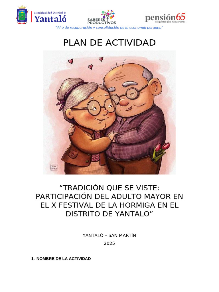 Plan de Polos para Adultos Mayores | PDF | Perú | Vejez