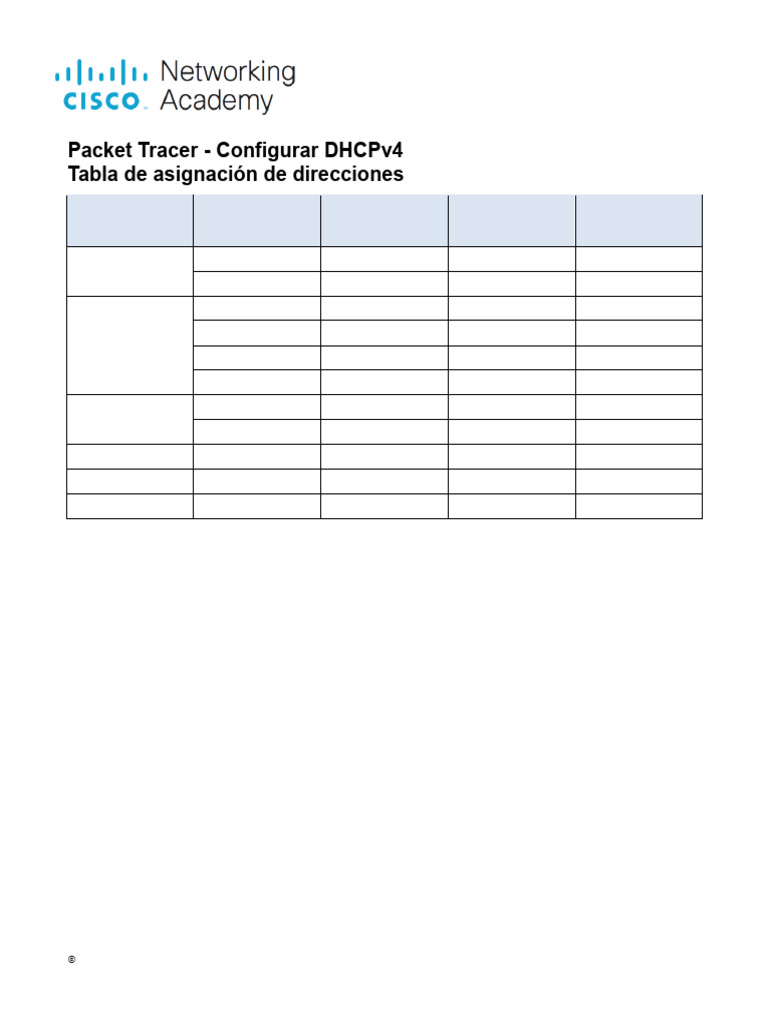 Configuración de DHCPv4 en Routers Cisco | PDF | Dirección IP ...