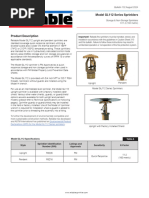 Reliable Model G Sprinkler Catalogue | PDF | Fire Sprinkler System | Screw