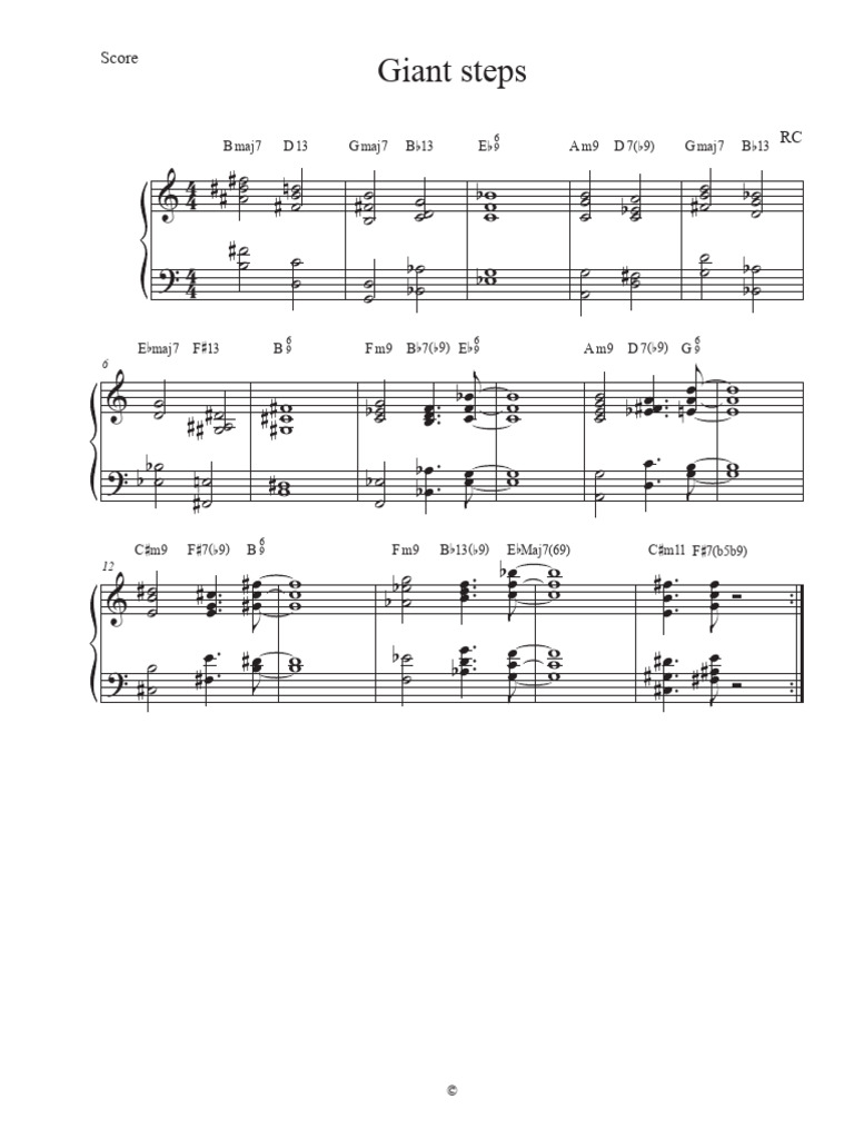 Giant Steps - Score | PDF