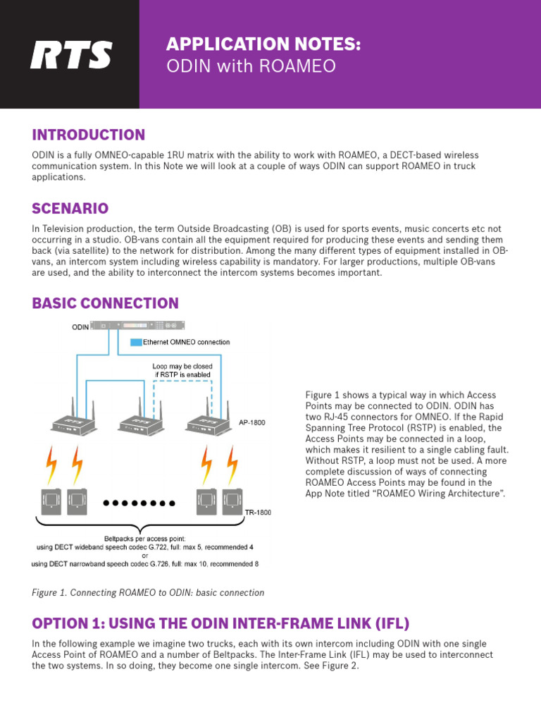 ODIN and ROAMEO Integration Guide | PDF | Electrical Connector ...