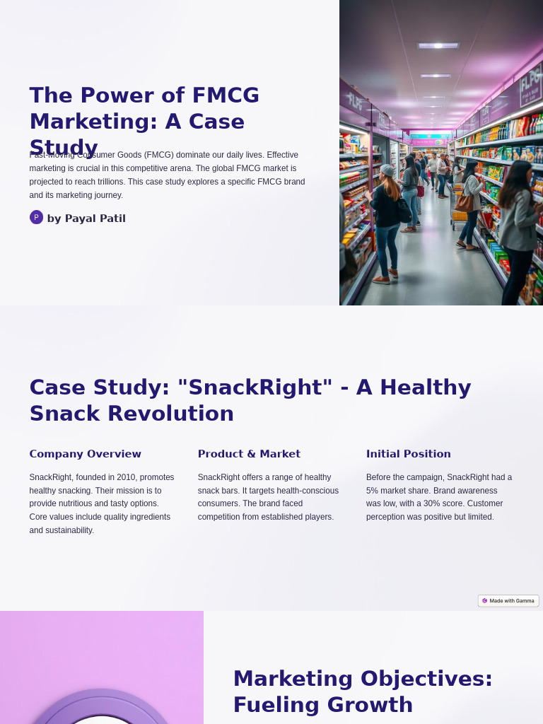 SnackRight: FMCG Marketing Success Case | PDF | Marketing | Brand