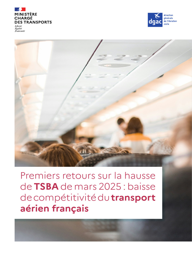Impact de la hausse de TSBA sur l'aviation française | PDF | Aviation ...