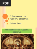 O Surgimento Da Filosofia Ocidental