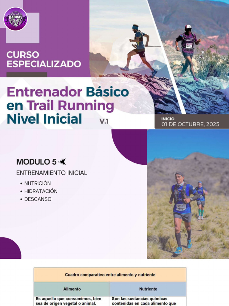 Modulo 5 Curso Basico en Trail Running Bolivia | PDF