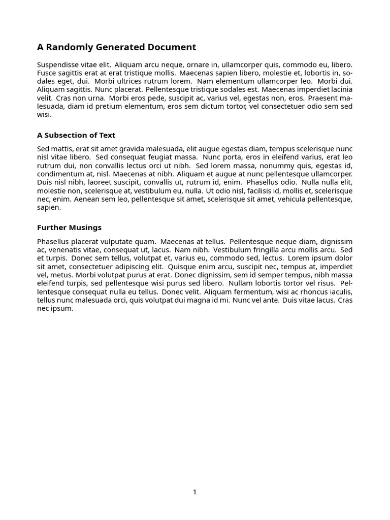 Random Latex Doc 2 | PDF