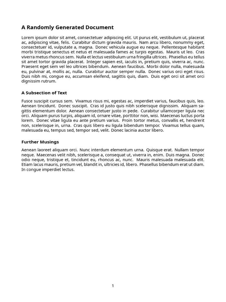 Random Latex Doc 4 | PDF