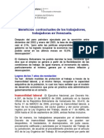 Logros Laborales Gobierno Bolivariano Hasta 2006