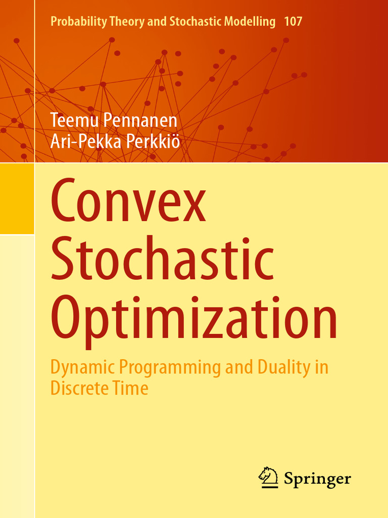 Convex Stochastic Optimization (2024) | PDF | Mathematical Optimization ...