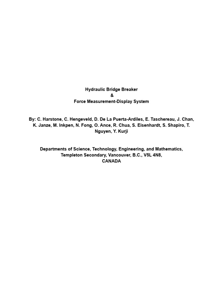 Final Bridge Report | PDF | Deformation (Engineering) | Electrical ...