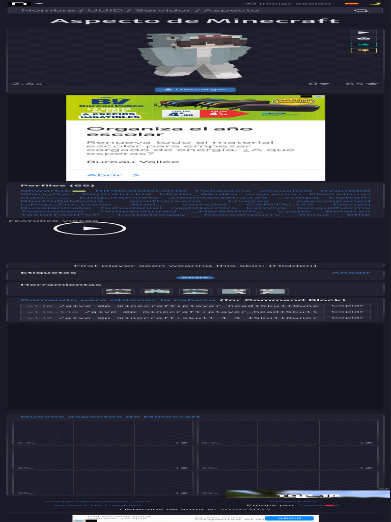 Luvqhost Aspecto de Minecraft NameMC | PDF