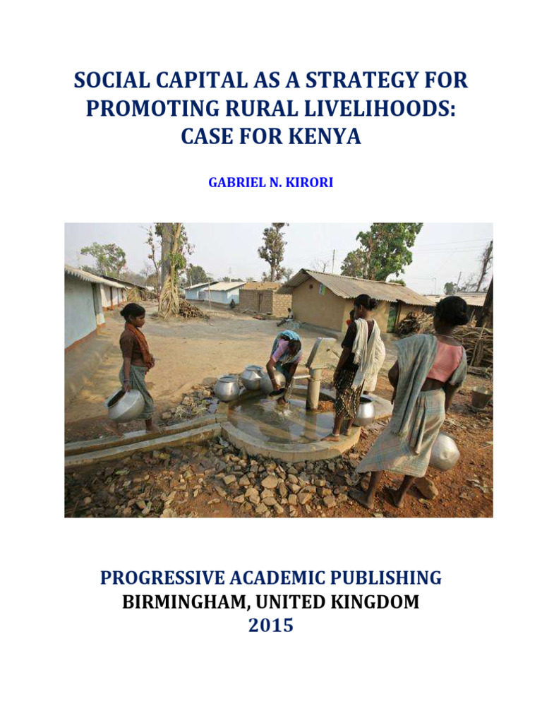 SOCIAL CAPITAL AS A STRATEGY FOR PROMOTING RURAL LIVELIHOODS Book ...