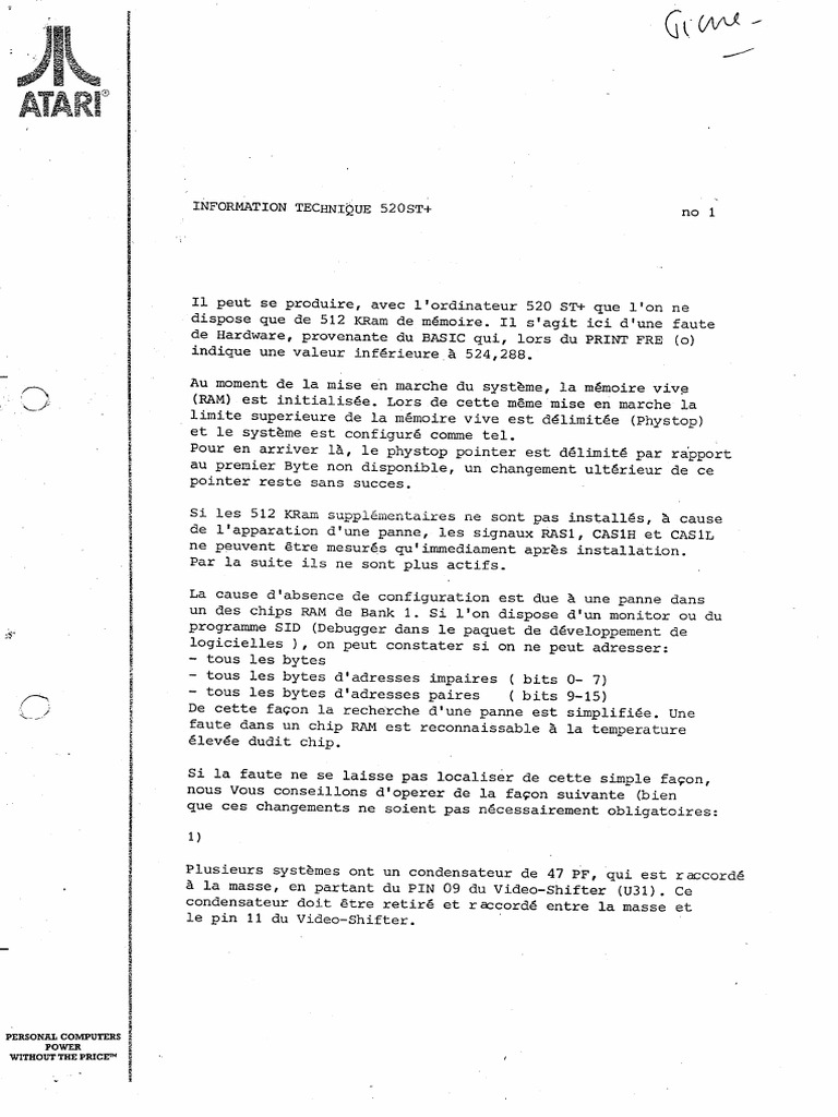 Notes Technique 1 FR | PDF