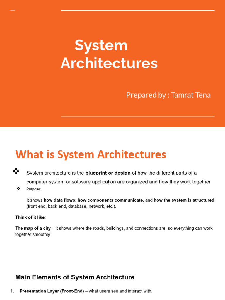 Understanding System Architectures Basics | PDF | Html | Html Element