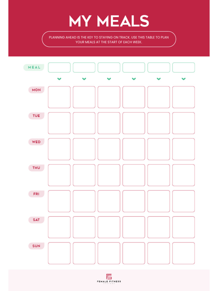 Meal Planning Sheet | PDF