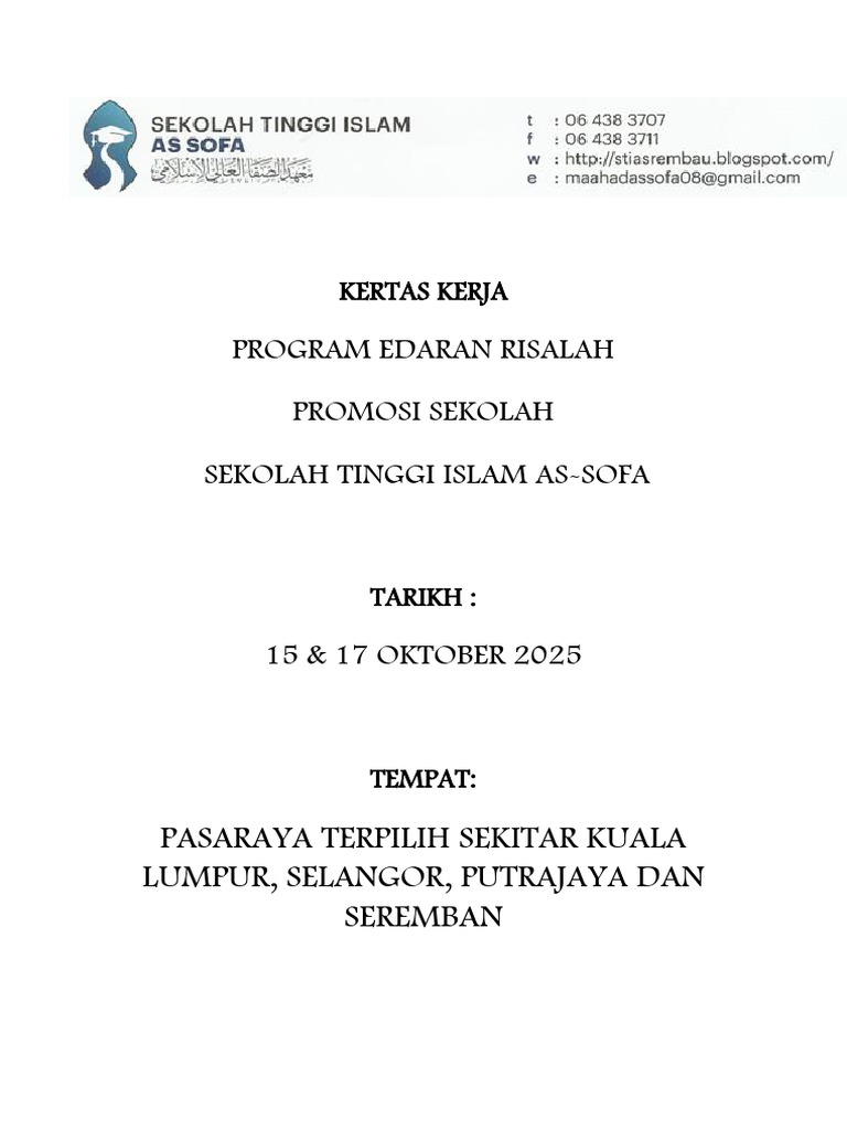 Kertas Kerja Edaran Flyers | PDF