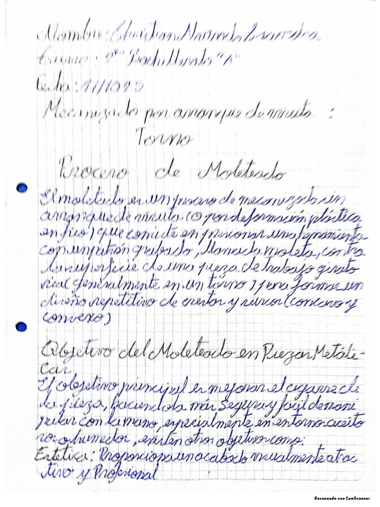 Proceso de Moleteado | PDF