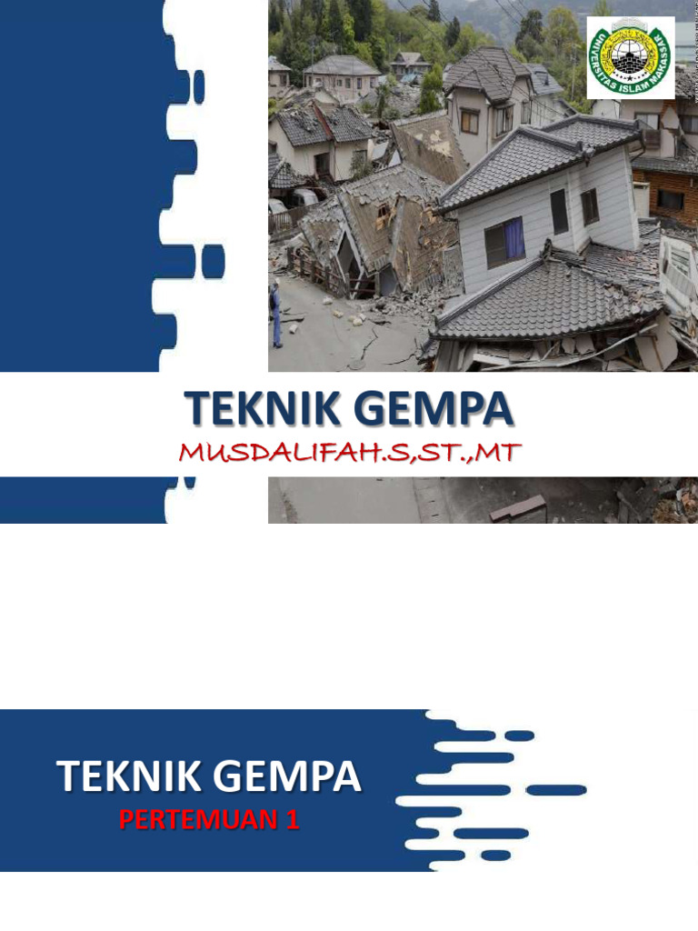 Teknik Gempa: Desain Struktur Tahan Gempa | PDF