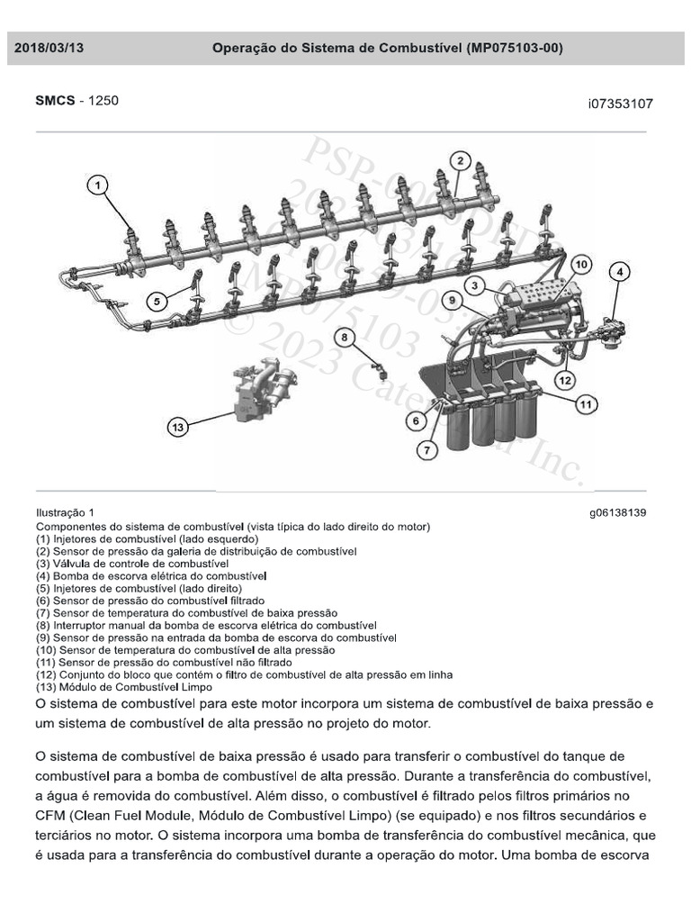 Combustivel 797F Sis | PDF
