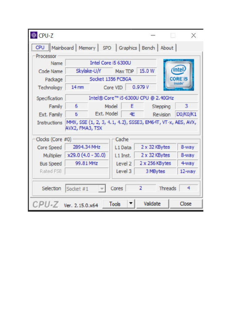 Cpu Z | PDF