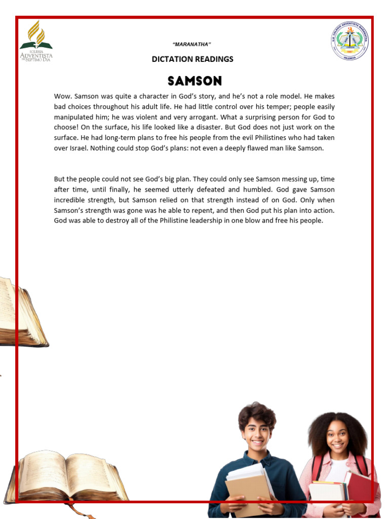 Samson: Flaws and God's Redemption | PDF